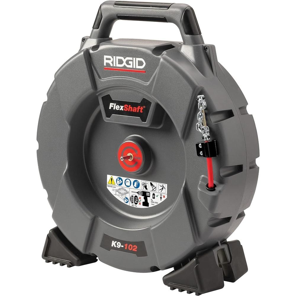 Ridgid 64263 Arbre flexible, machine de nettoyage de canalisations K9-102 pour tuyaux de 1-1/4 à 2" ; comprend : un câble et un kit de 50' 1/4"