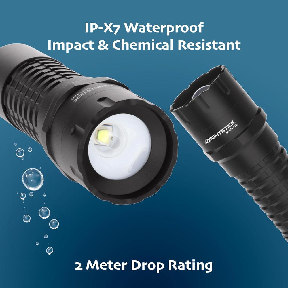 Bayco Nightstick Nsp-420 Adjustable Beam Flashlight. 3 AAA. Black