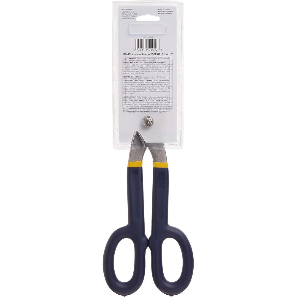 Irwin Tools Tools Tin Snip, Flat Blade, 12-inch (22012)