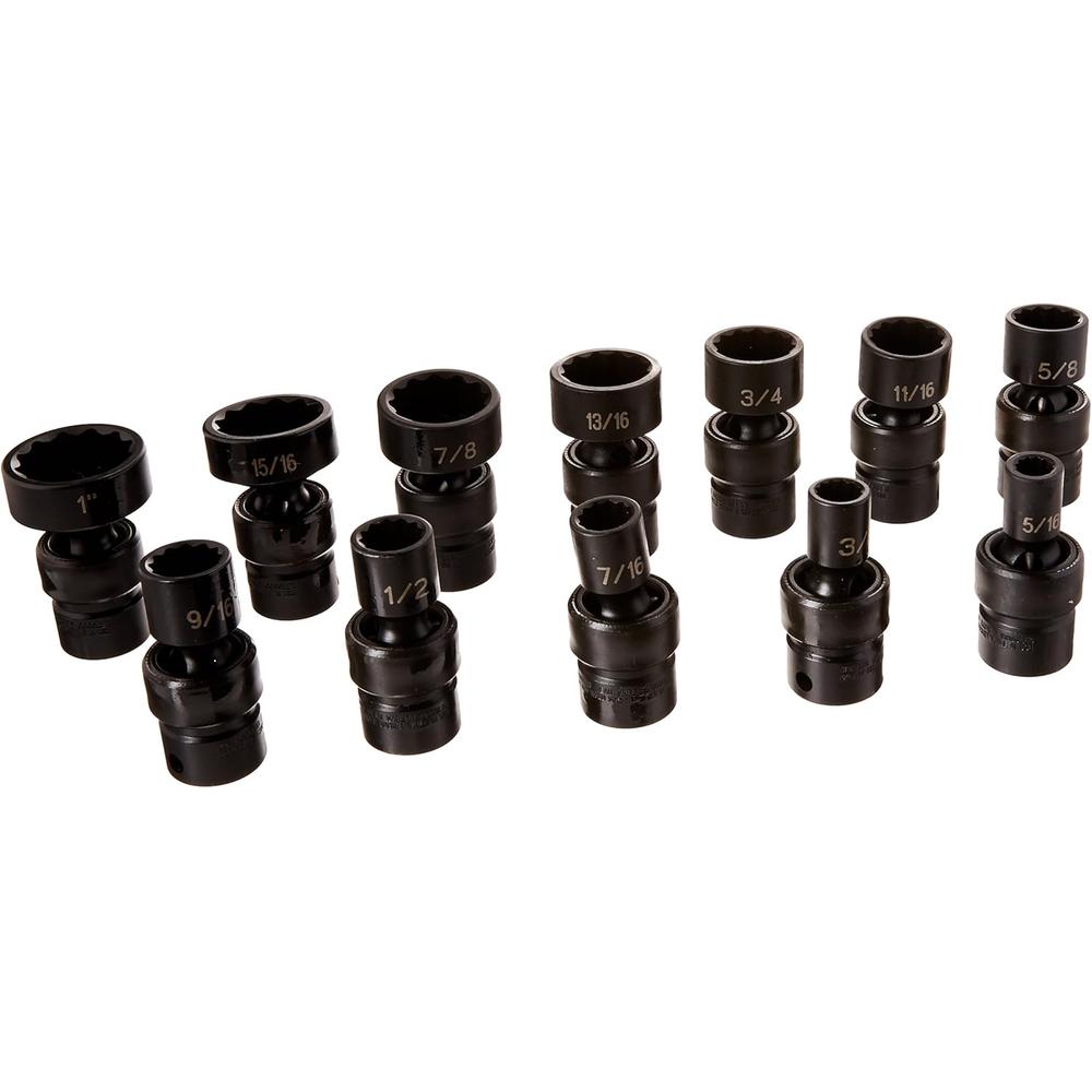 Grey Pneumatic 1612U 3/8" Dr. 12 Pc. 12 Point Std. Fractional Univ. Set