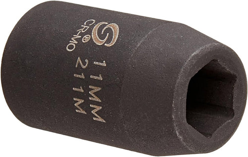 Sunex Tools 211M 1/2 in. Drive 11-mm Impact Socket