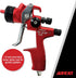 Aircat 6905 HVLP Spray Gun side view highlighting 1.6mm precision brass spray cap for perfect spray pattern