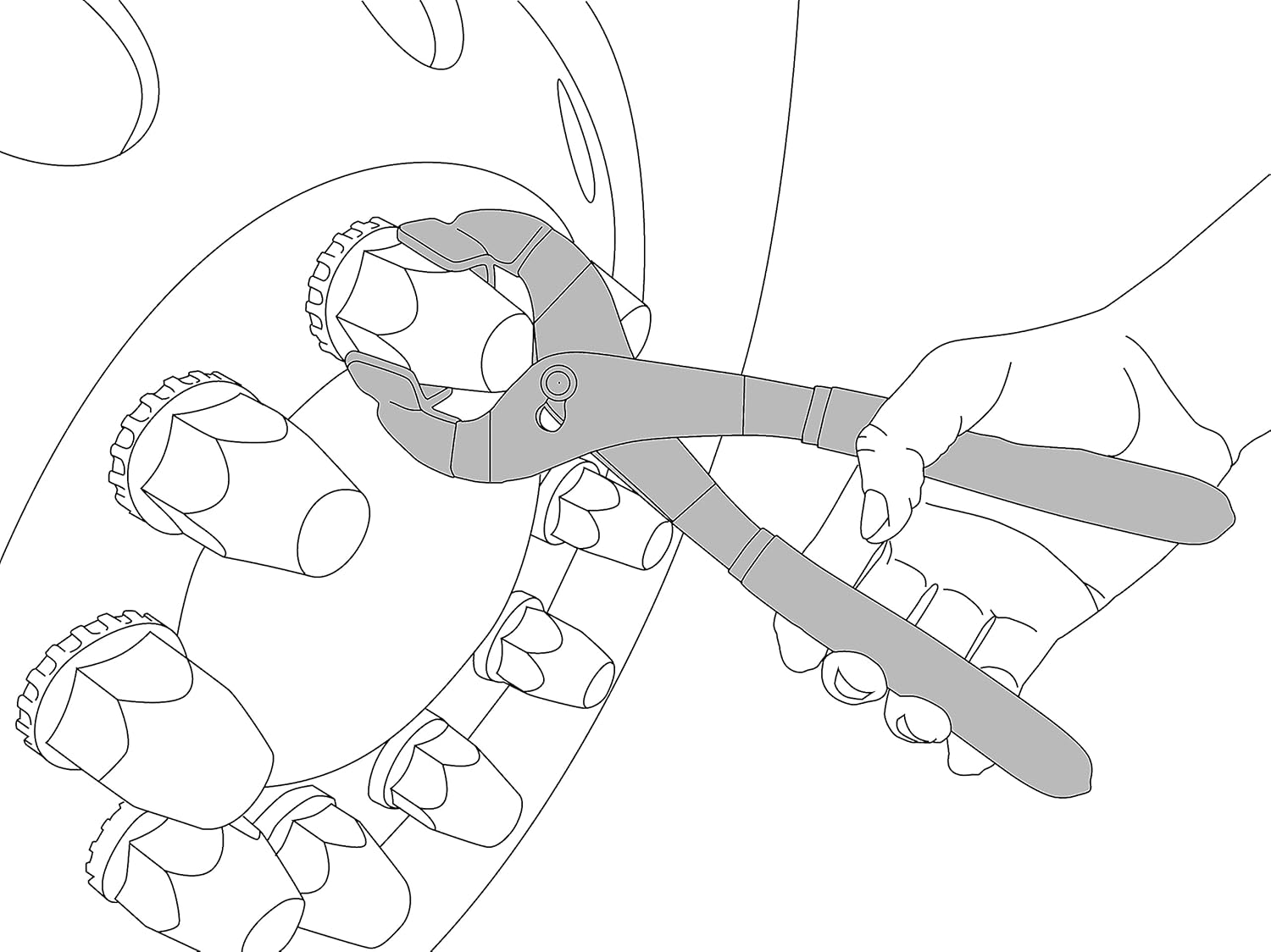 Lisle 51330 Adjustable Lug Nut Cap Remover