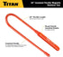 Titan Tools 71100 22" Long 1000V Insulated Flexible Magnetic Pick-Up Tool, 1.5 Lbs Magnetic Capacity