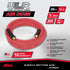 Milton Industries ULR122538 1/2" X 25' ULTRA LIGHTWEIGHT RUBBER AIR HOSE WITH 3/8" NPT ENDS