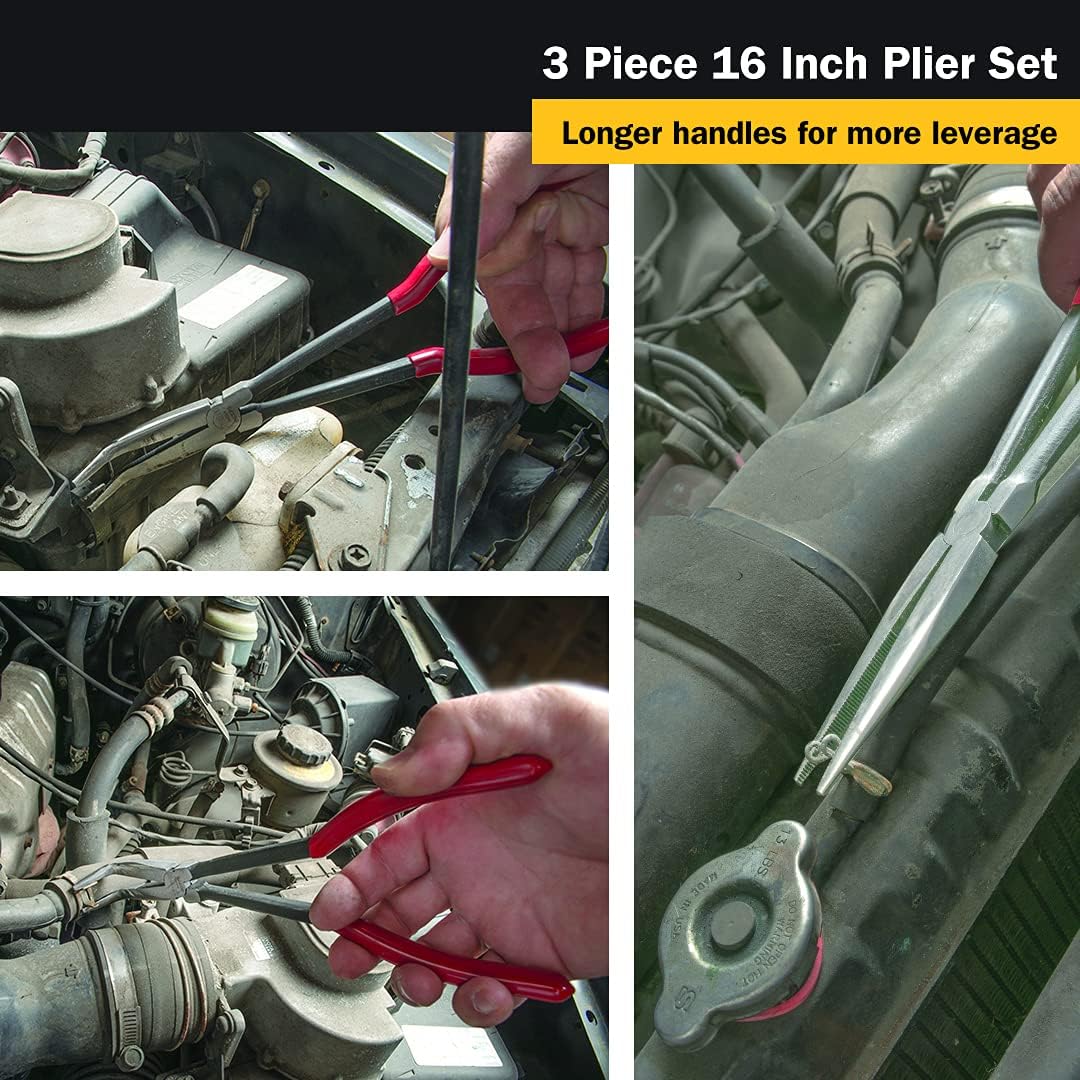 Titan Tools 60787 3 pieces 16 in. Long Nose Pliers Set