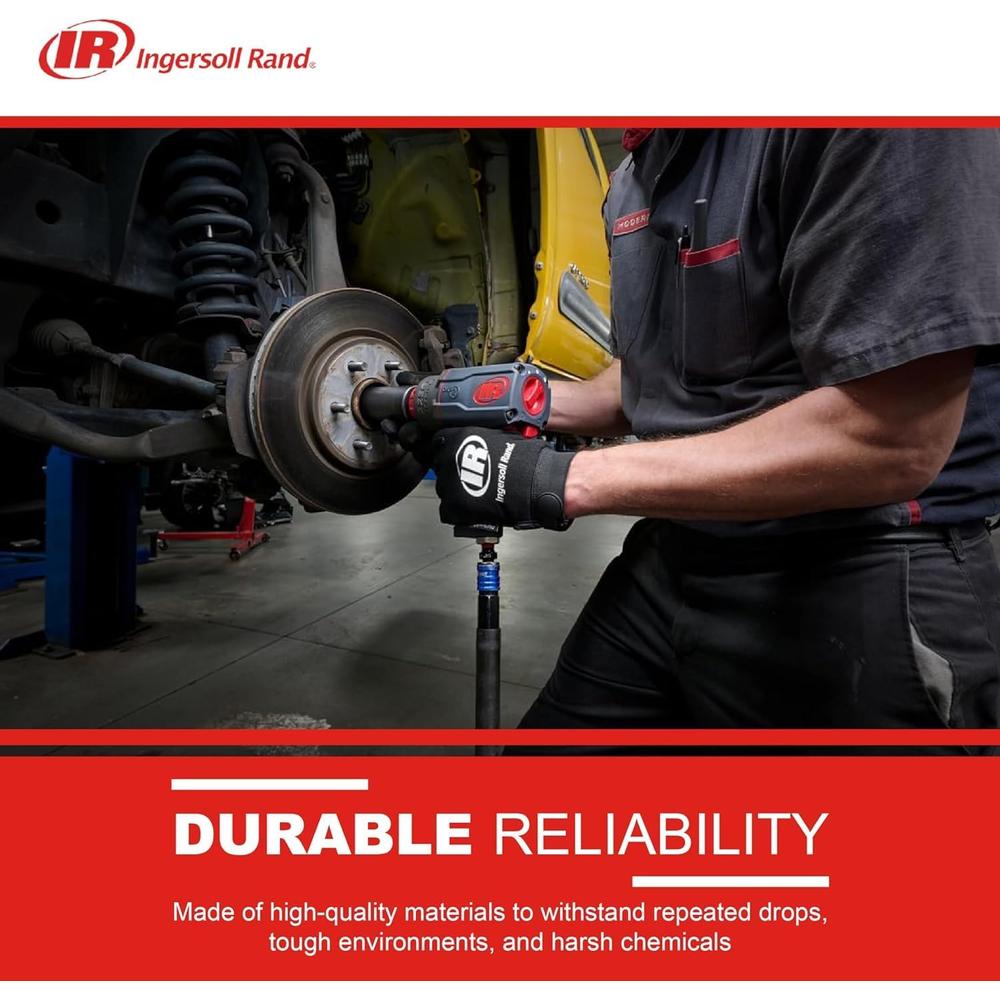 Ingersoll Rand 2236QTIMAX 1/2" Dr. Standard Anvil Quiet Impact Wrench with DXS Drive XChange System, 1500 Ft-Lb, 7500 RPM