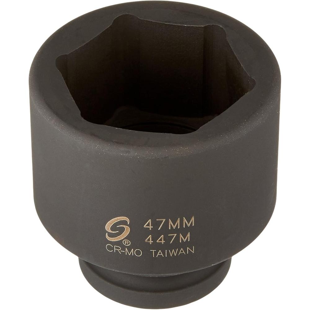 Sunex Tools 447M 3/4" Drive Standard 6 Point Metric Impact Socket 47mm
