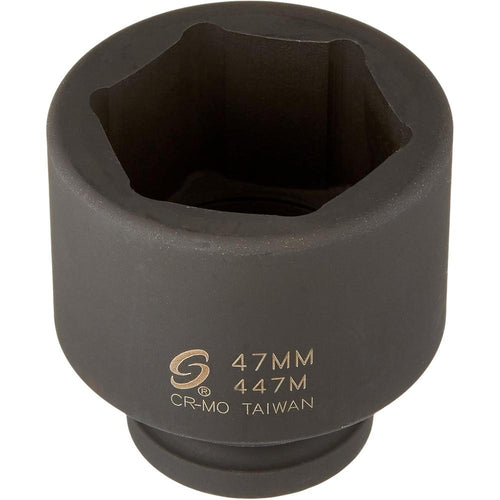 Sunex Tools 447M 3/4" Drive Standard 6 Point Metric Impact Socket 47mm