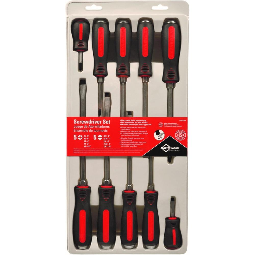 Mayhew Select 66306 Jeu de tournevis pour pattes de chat. 10 pièces