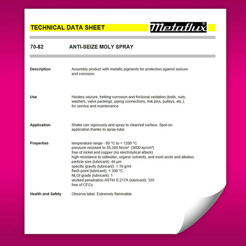 Ameta Solution 70-82 ANTI-SEIZE MOLY SPRAY 400 ML  [13.52 FL.OZ.]