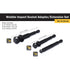 Titan Tools 49003 3 Pc. 2-3/4 In. Impact Wobble Socket Adapter