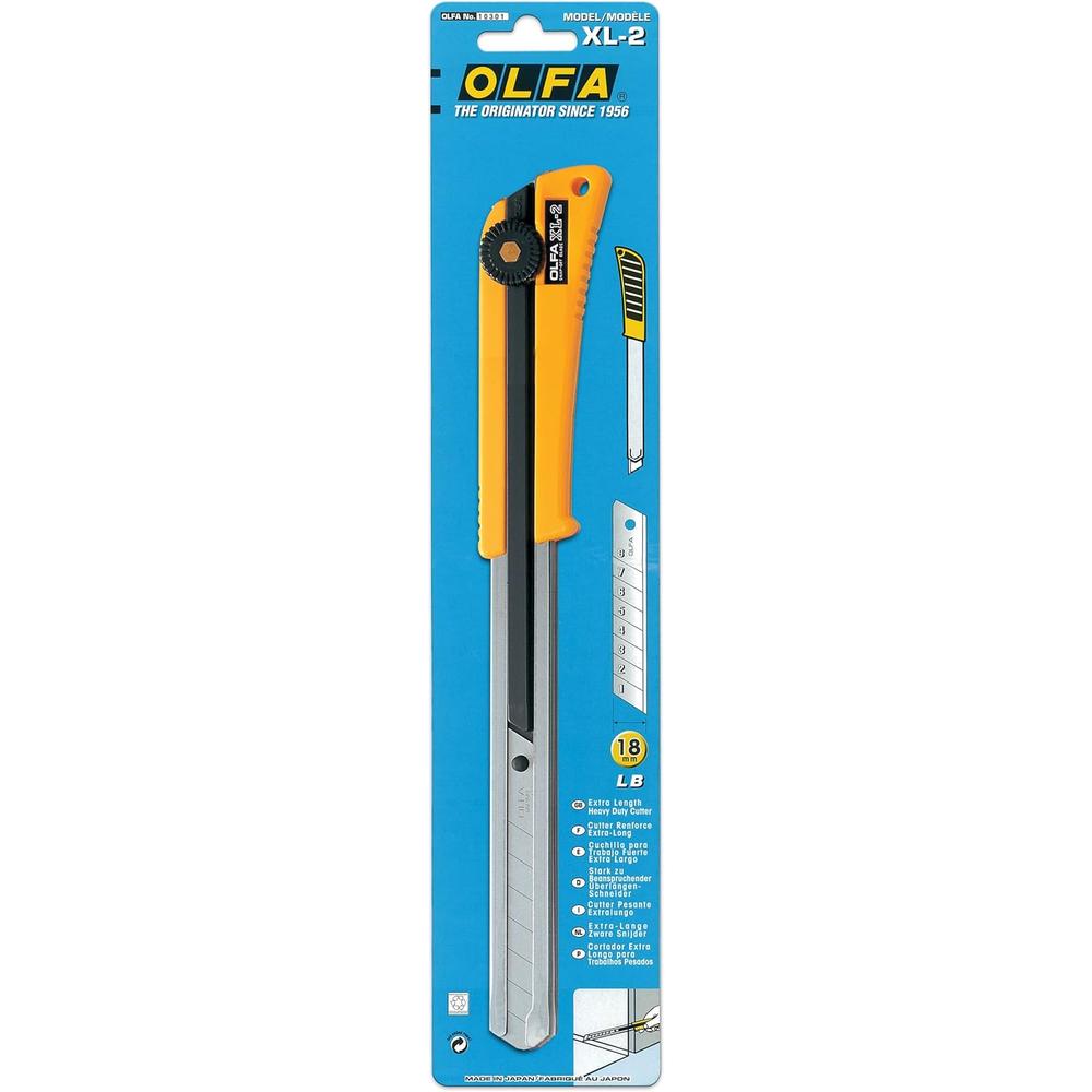 OLFA 9042 XL-2 Couteau utilitaire robuste de 18 mm de longueur allongée