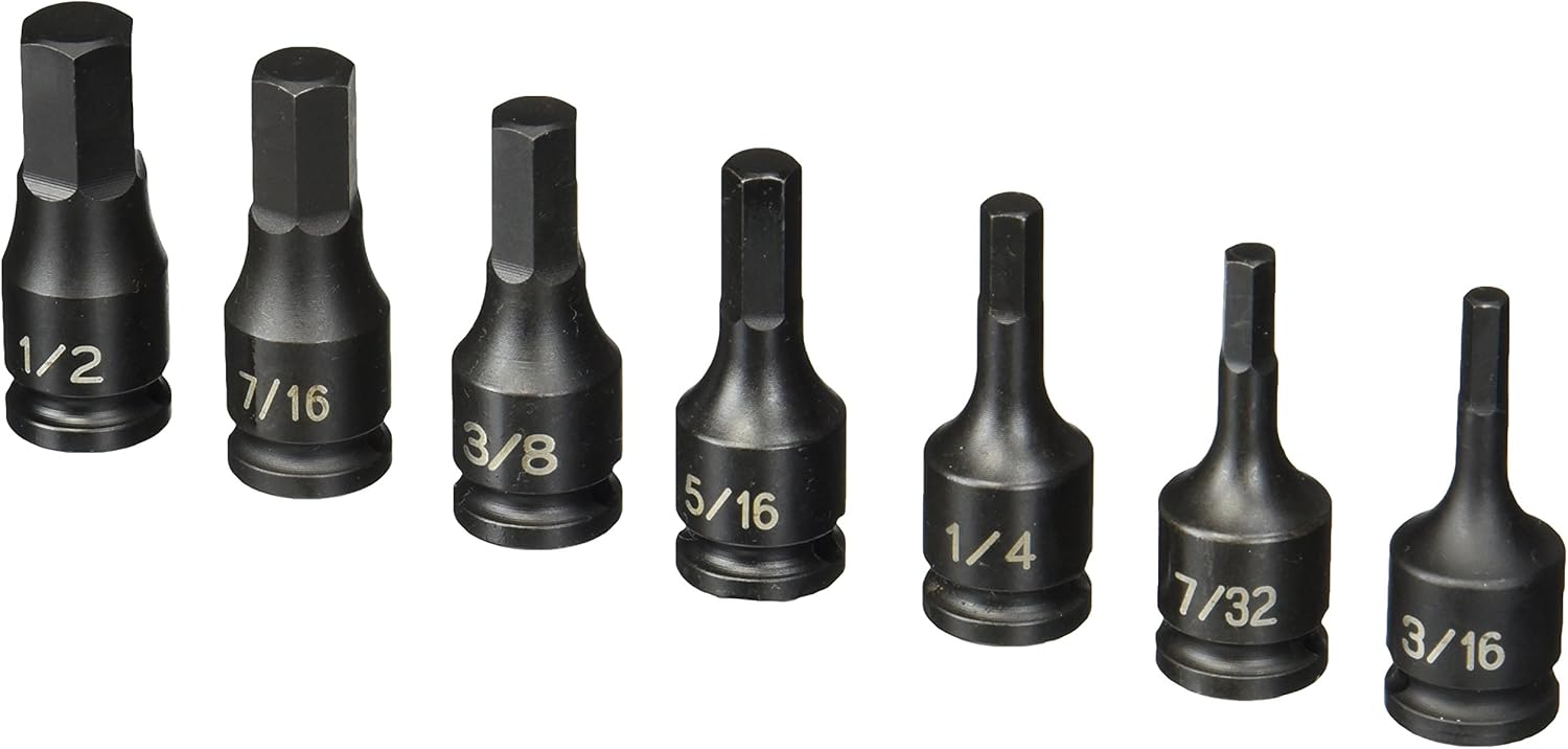 Grey Pneumatic 1297H 3/8" Drive 7 Piece Hex Driver Set