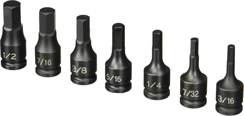Gray Pneumatique 1297H Jeu de 7 tournevis hexagonaux à entraînement 3/8"