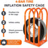 Martins Industries MIC-4 CAGE DE GONFLAGE DE PNEUS À 4 BARRES, 47" OD X 19" L