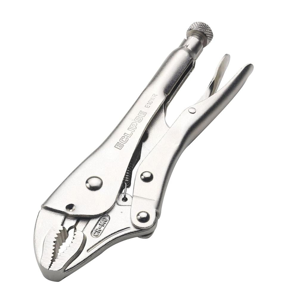 Eclipse E10WR Curved Jaw Locking Pliers with Wire Cutters, Chrome Molybdenum Steel, 10" Size, 1-7/8" Jaw Capacity