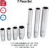 Sunex 8845 3/8-Inch Drive Spark Plug Socket Set, CR-V, 7-Pieces