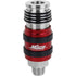 Milton Industries S-1759 Coupleur industriel d'échappement de sécurité universel 2 en un, débit corporel 3/8" NPT x 3/8" (accepte les styles : H, P)
