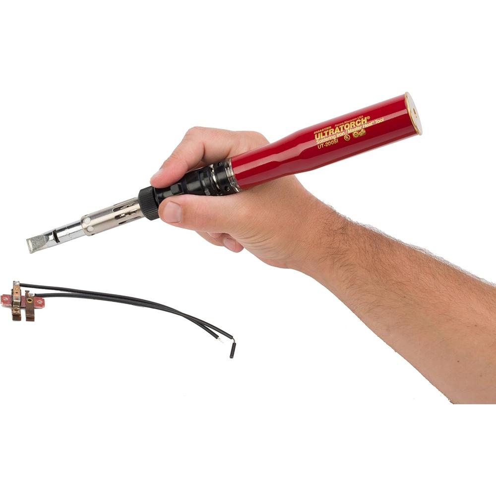 Master Appliance UT-200SI ULTRATORCH HIGH-POWERED BUTANESOLDERING IRON, HEAT TOOL & TORCH KIT, 482°F-986°F