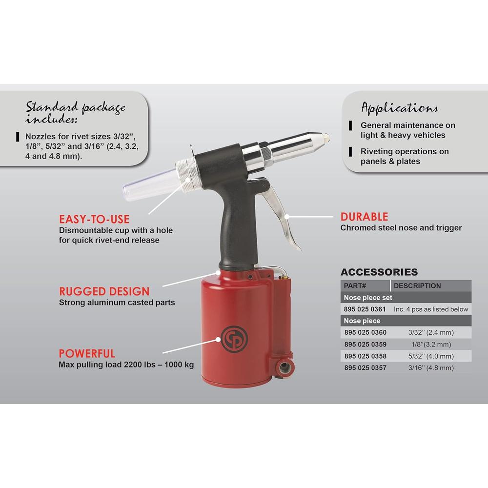 Chicago Pneumatic 9882 Air Hydraulic Riveter