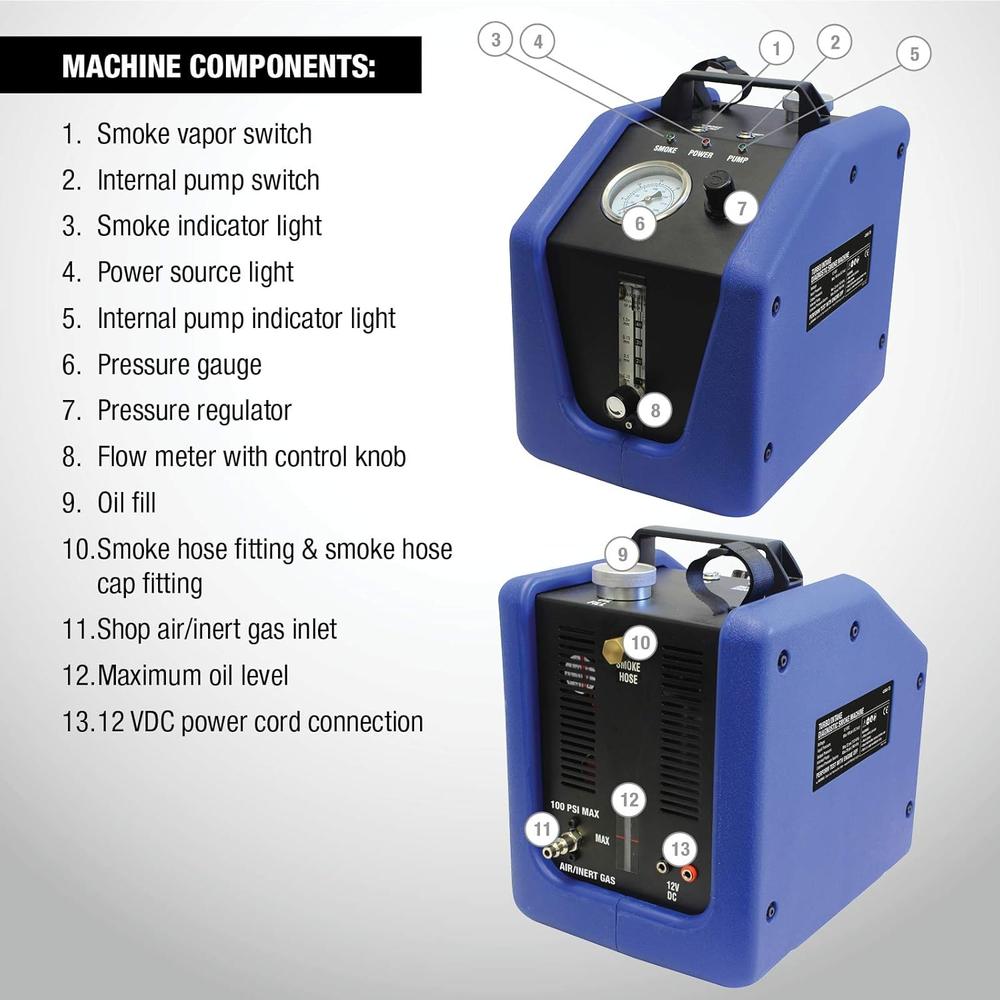 Machine à fumée de diagnostic Turbo/admission Mastercool 43060-TB, 12 V CC