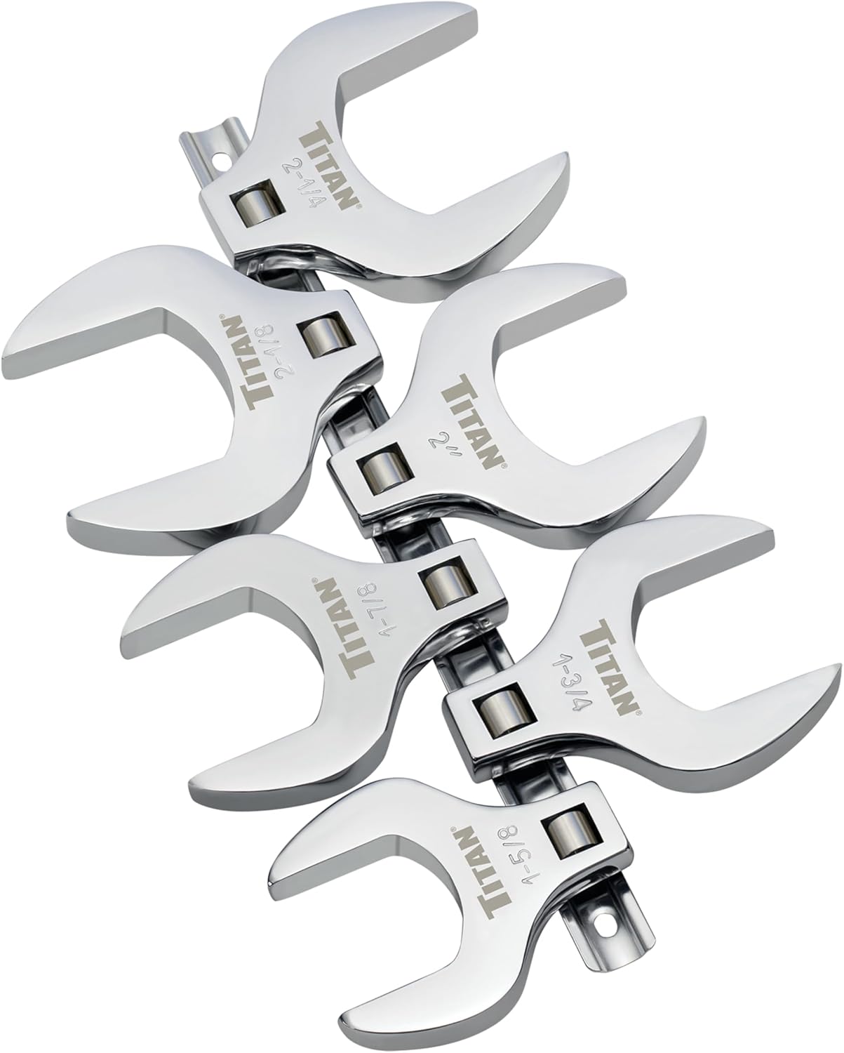 Titan Tools 17678 8pc 1/2" Drive Metric Jumbo Crowfoot Wrench Set