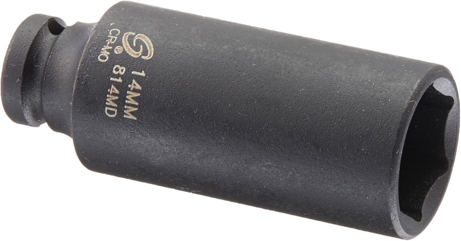 Sunex Tools 814MD 1/4" Dr. 14mm Deep Impact Socket