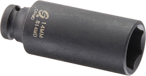 Sunex Tools 814MD 1/4" Dr. 14mm Deep Impact Socket