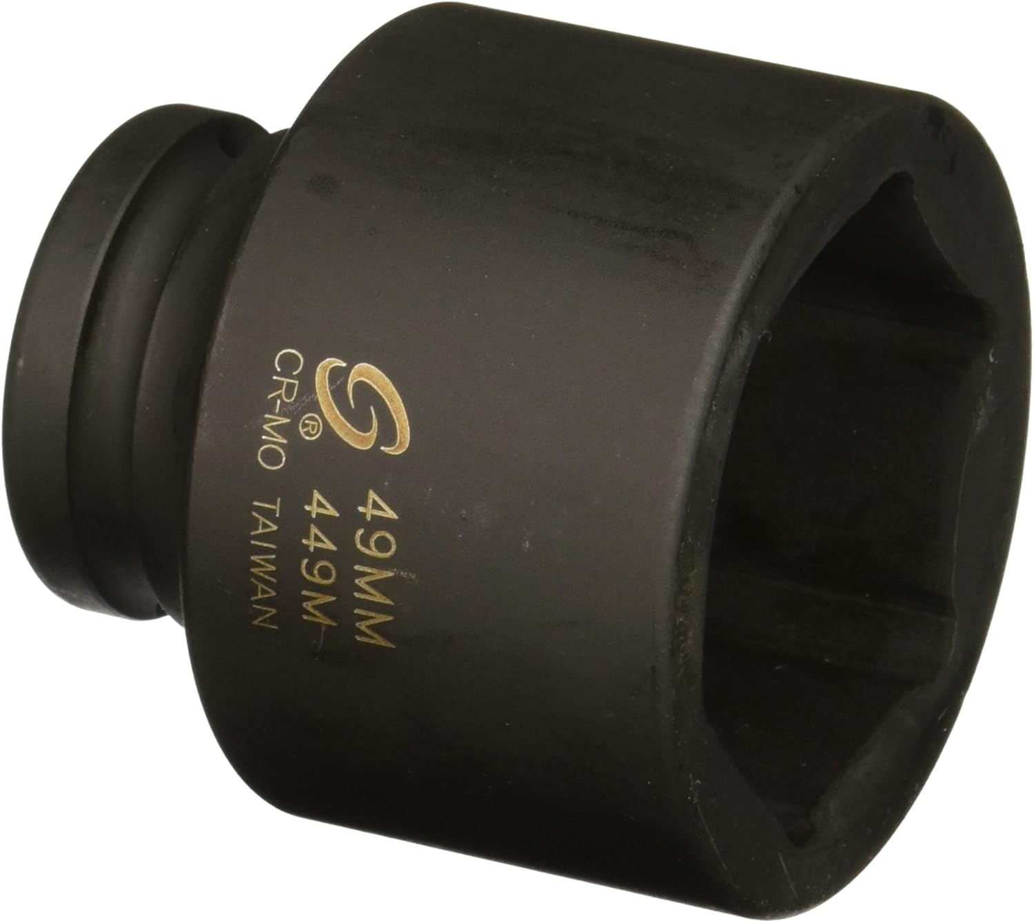 Sunex 449M 3/4-Inch Drive Standard 6 Point Metric Impact Socket, 49-Mm