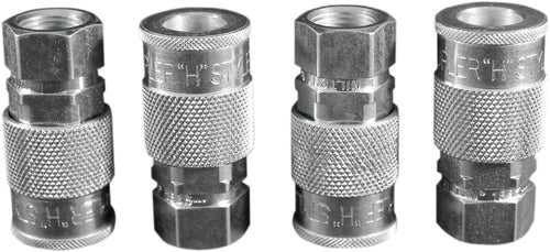 Milton Industries S-1835-4 3/8" Female Body H-Style - 4 Pack