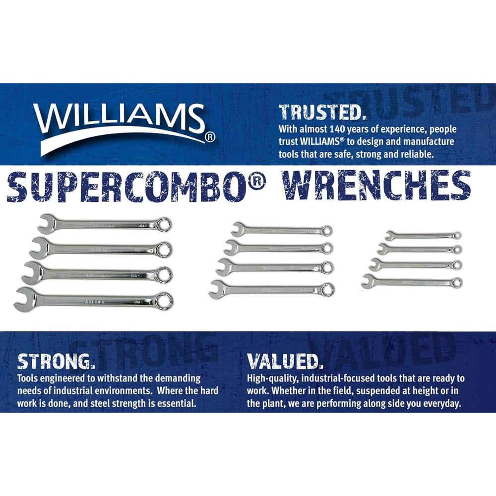 Williams JHW1238SC Super Combo Combination Wrench, 1-3/16"