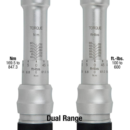 Sunex Tools 40600 Clé dynamométrique à entraînement 3/4", 110-600 FT-LB, 48 dents, étui rigide inclus