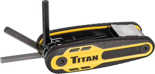 Titan Tools 12770 8 pieces Locking Folding SAE Hex Key Set
