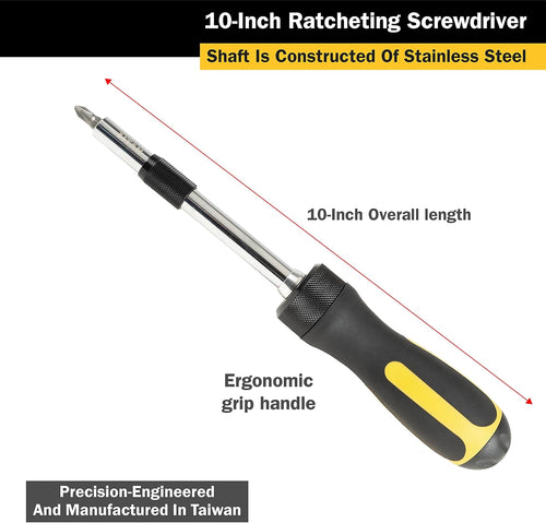 Titan Tools 12217 6" High Torque Ratcheting Driver