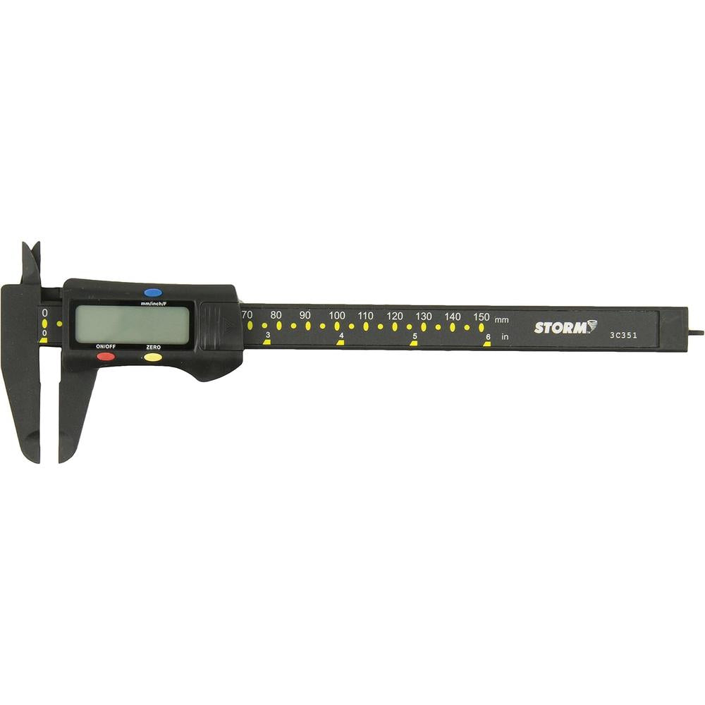 Central Tools 3C351 PLASTIC DIGITAL CAL W/ FRACT.