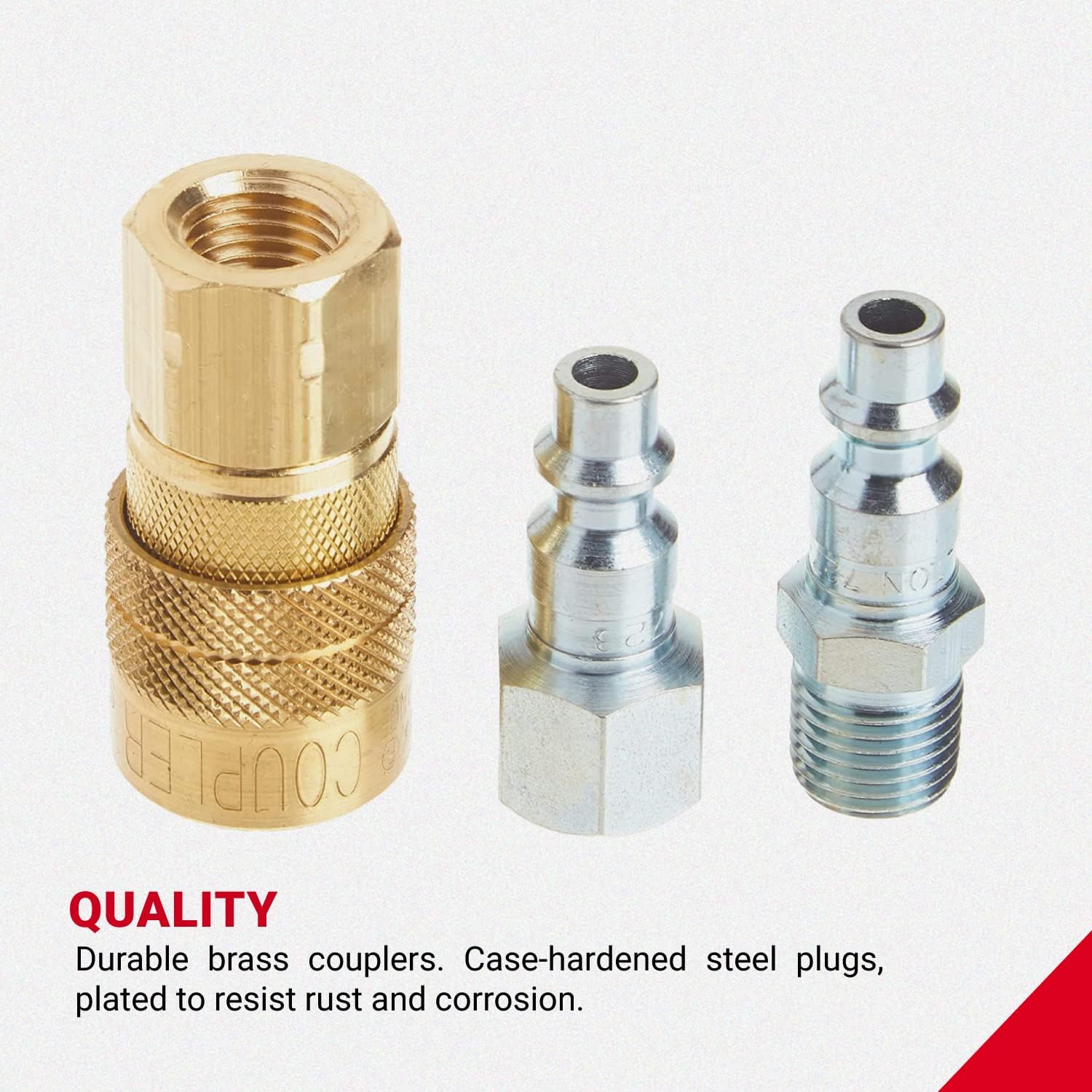 Milton S-210 1/4" NPT M-Style Coupler and Plug Kit, (12-Piece)