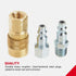 Milton S-210 1/4" NPT M-Style Coupler and Plug Kit, (12-Piece)