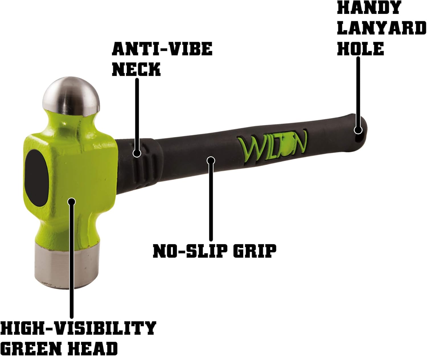 Wilton Tools 33214 Marteau à panne sphérique BASH, tête de 32 oz, 14"