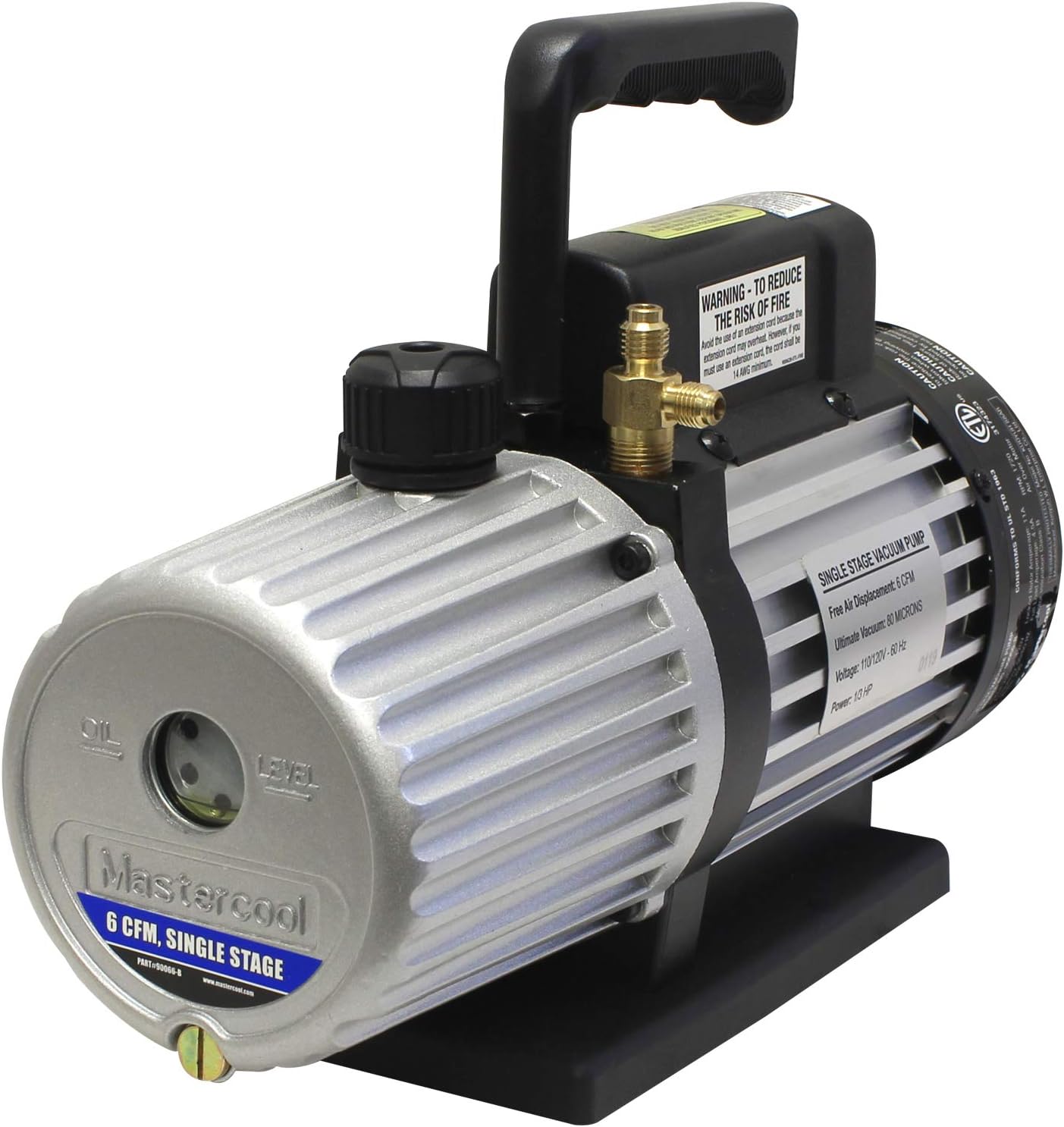Mastercool 6 CFM Single Stage Vacuum Pump 90066-B
