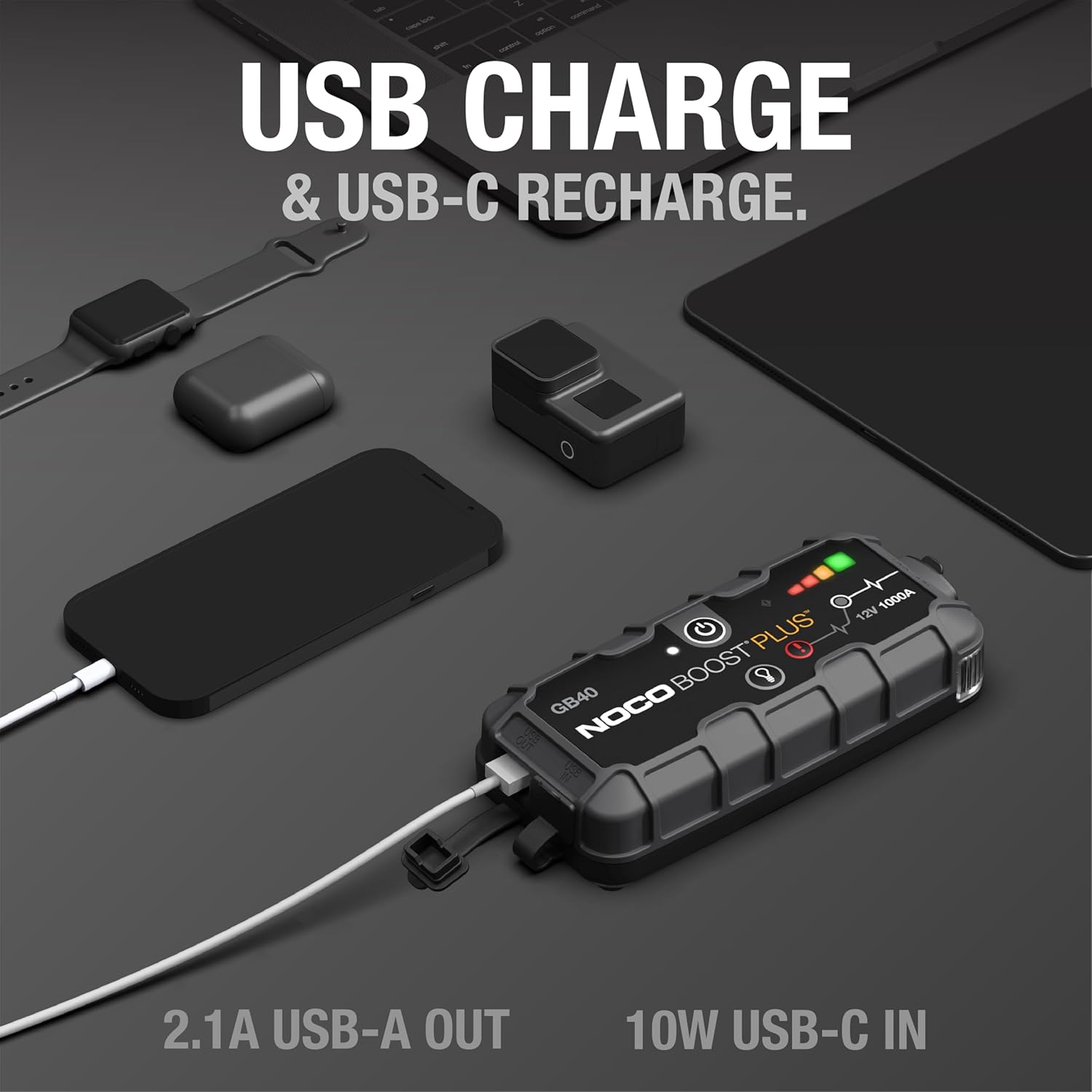 NOCO GB40 Boost Plus 1000A UltraSafe Lithium Jump Starter