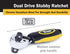Titan Tools 12051 3/8 In. And 1/2 In. Drive Stubby Ratchet