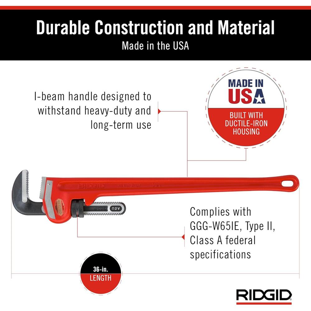 Ridgid 31035 36-Inch Pipe Wrench