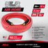 Milton Industries ULR385014 TUYAU À AIR EN CAOUTCHOUC ULTRA LÉGER 3/8" X 50' AVEC EXTRÉMITÉS 1/4" NPT