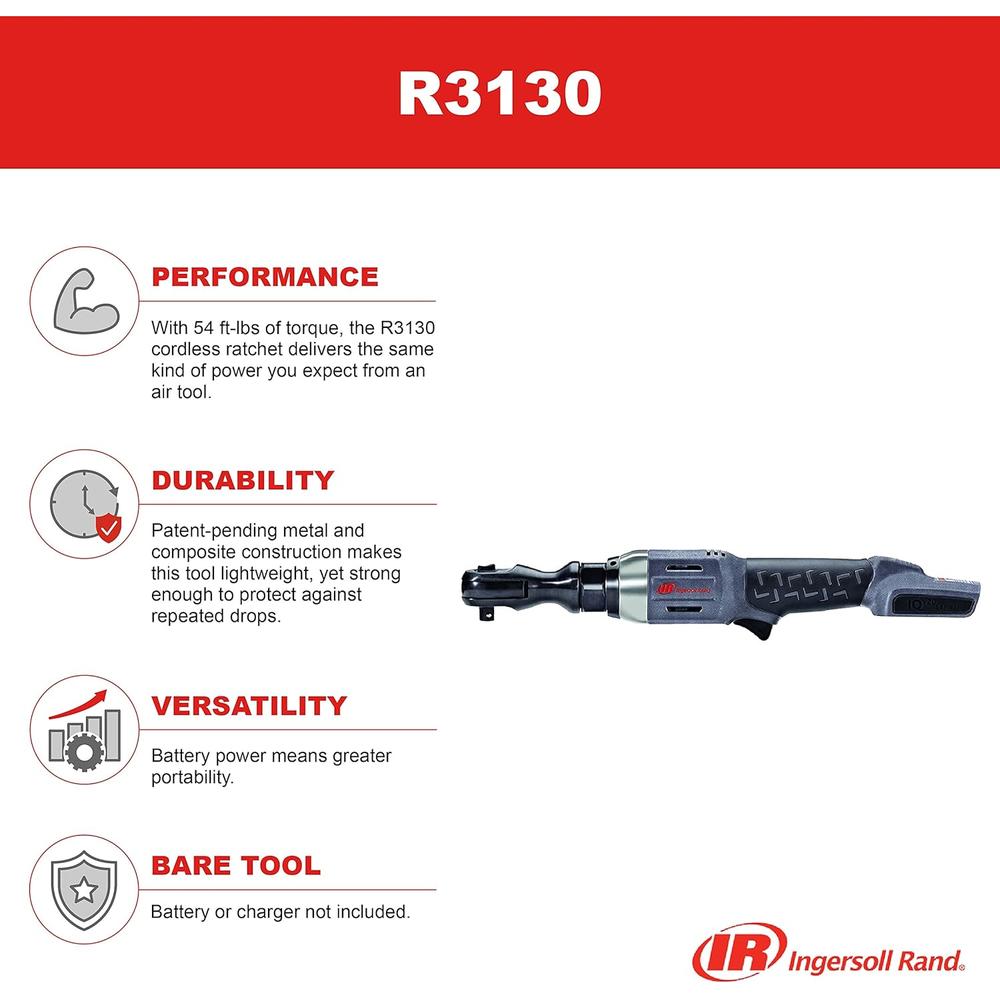 Ingersoll Rand R3130 CLIQUET 3/8" 20V, DÉTAIL