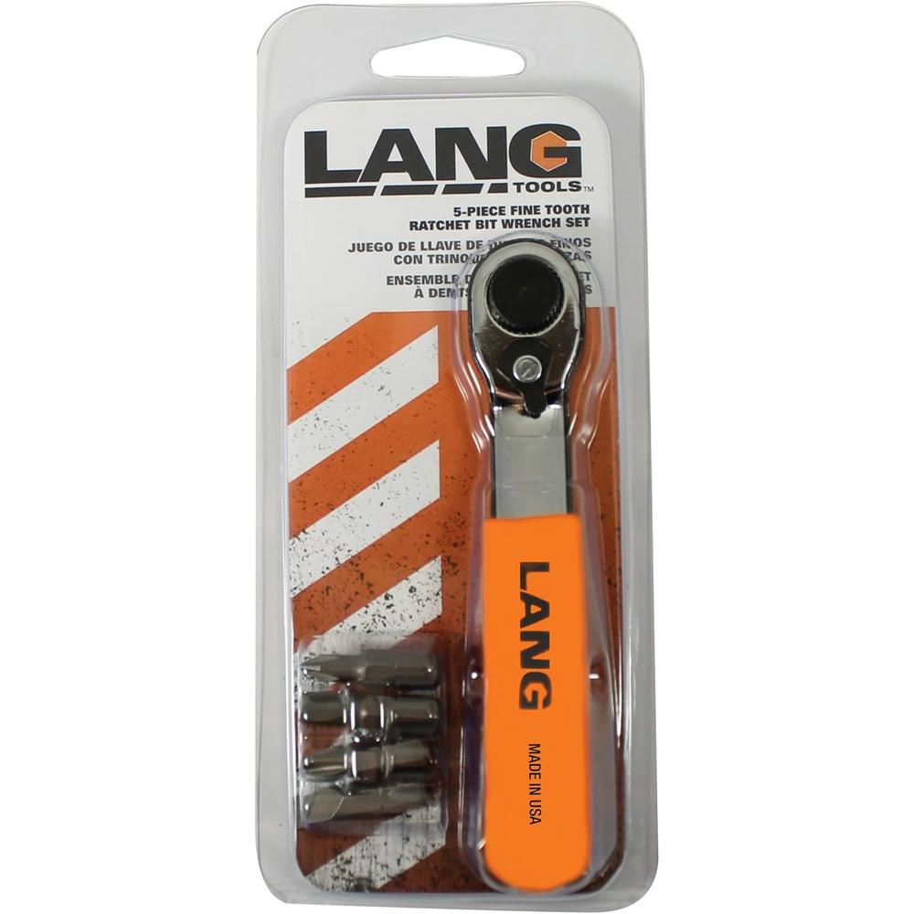 Lang Tools 5221 5-Piece Fine Tooth Bit Wrench Set