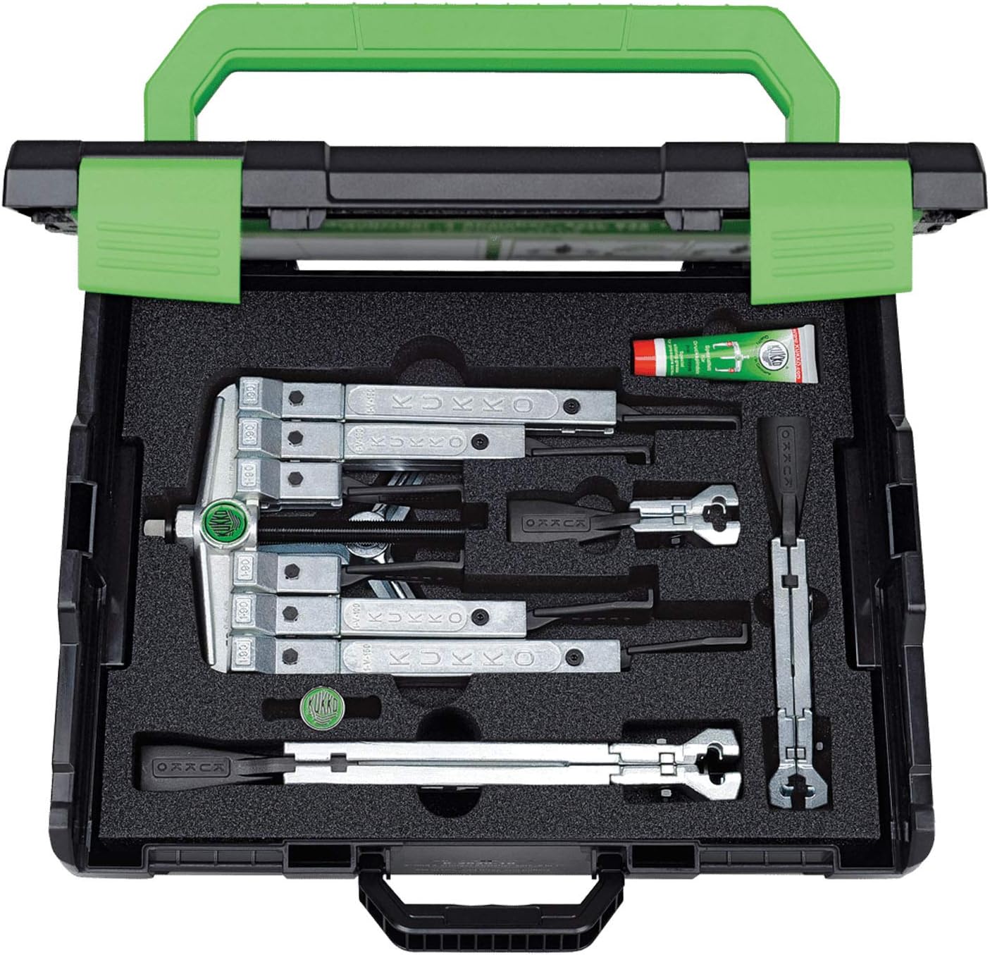 Kukko K-2030-10+S ENSEMBLE D'EXTRACTEURS UNIVERSELS À 2 ET 3 MORS, 5 TONNES, AVEC MÂCHOIRES ÉTROITES, BOUTONS À RÉGLAGE RAPIDE