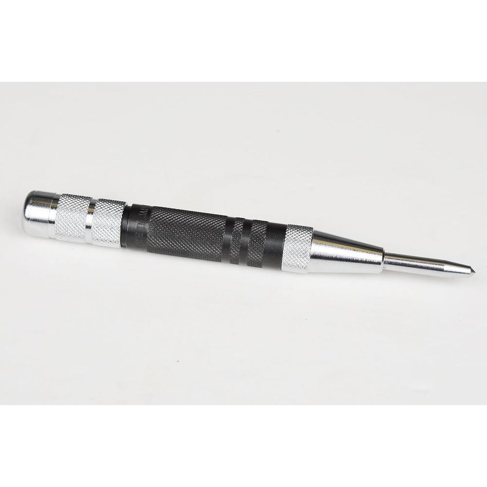 Fowler Precision 72-500-290-0 Automatic Center Punch - full length side view showing knurled handle and adjustable cap
