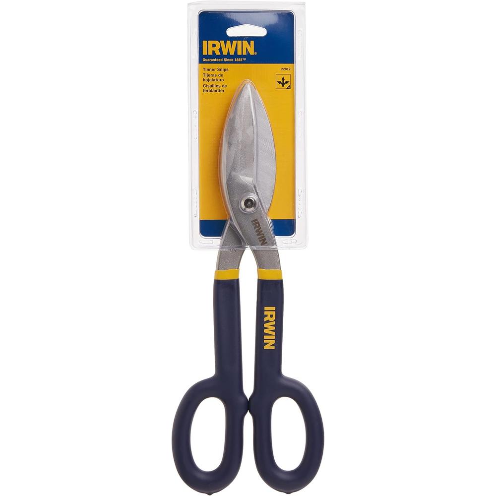 Irwin Tools Tools Tin Snip, Flat Blade, 12-inch (22012)