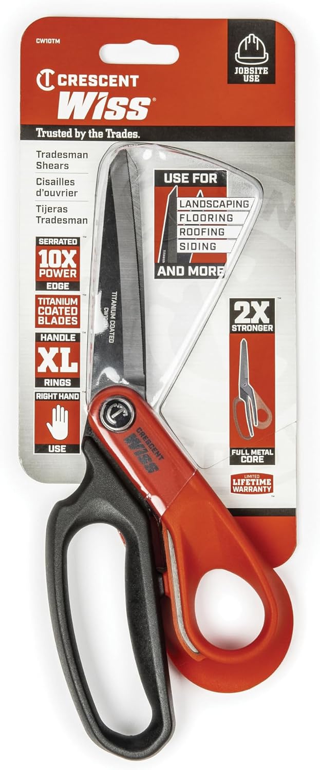 Wiss CW10TM Pro Shear Heavy Duty Tradesman Titanium Multi One Size